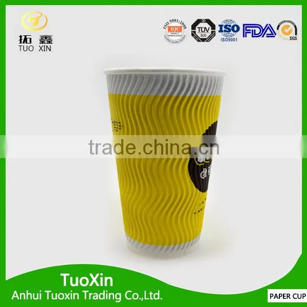 12 Ounce Tripple Wall Red Colored Disposable Paper Cup photo-5