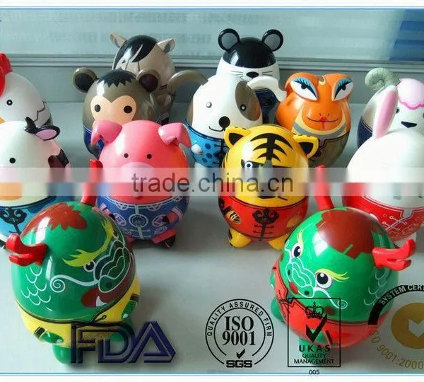Promotional Gifts Chinese Zodiac Candy Jar Wholesale Kids Toy