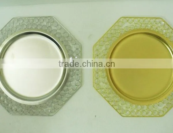 Crystal Charger Plates