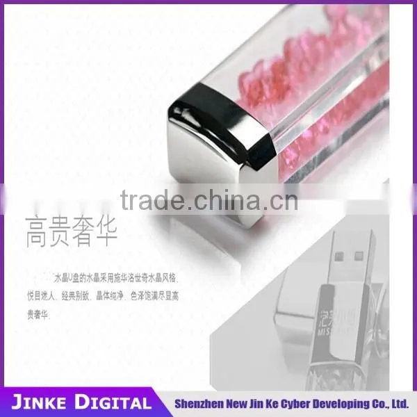 Newest Products Full Capacity OEM Crystal Swivel Usb Flash Drive 8GB 16gb 32gb photo-2