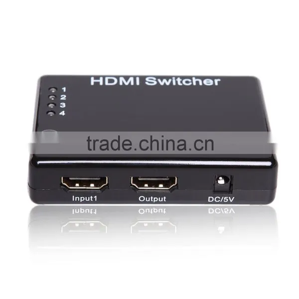 4 Ways Hdmi Switch Oem 4x1 Hdmi Switcher With IR Remote Support 3D 1080p Used With Android tv Box photo-2