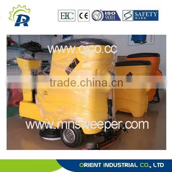Germany Technology Professional Supermarket Outdoor Ride on Washer Commercial Floor Scrubbers Machine With Lead Acid Battery photo-5