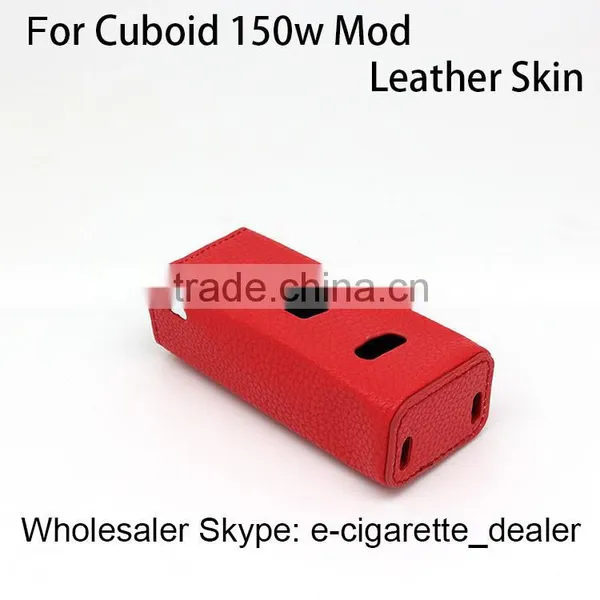 Unique Design Red PU Leather Case FOR Cuboid 150w Box TC 60W Mod 5 Color Choice photo-2