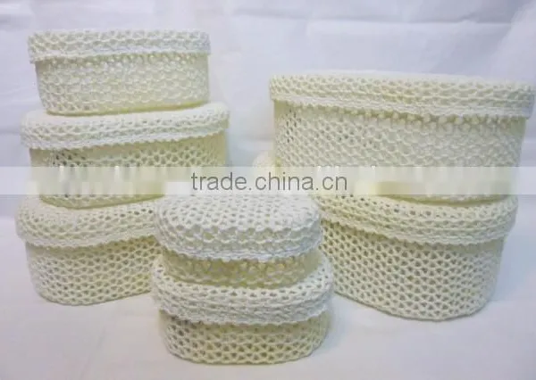 Crochet Oval Box