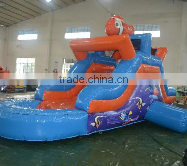 SUNJOY Funny Dolphin Inflatable House Bounce Kids Water Slide photo-2