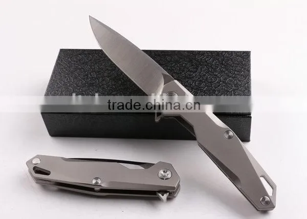 OEM TC4 Titanium Alloy Folding Knife With D2 Blades photo-6