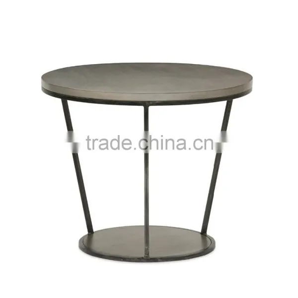 Hot Sale Modern Living Room Gold Wire Side Table With Marble photo-3