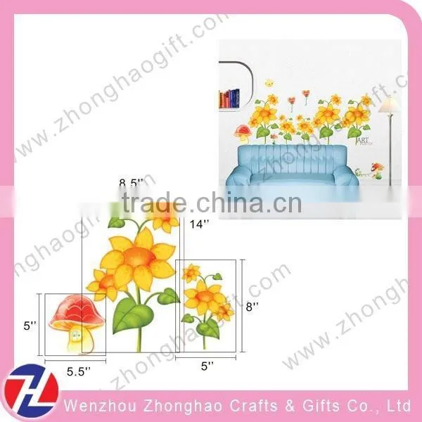 Sun Flower Wallpaper Sticker for Home Decoration photo-2