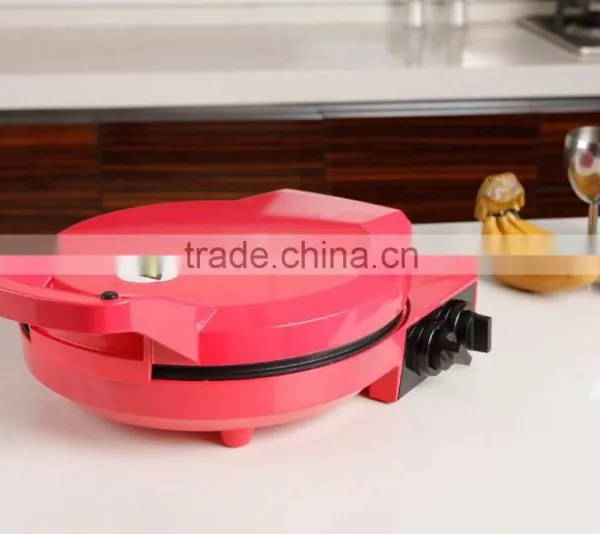 2016 Hot Selling Electric Non Stick Coating Round Pizza Oven Grill Maker With 180 Open photo-2