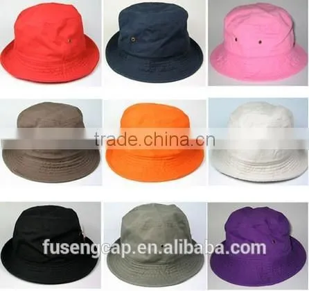 2014 Fashion Blank High Quality Cool Custom Large Brim Fishman New Design Bucket Hat Wholesale photo-2