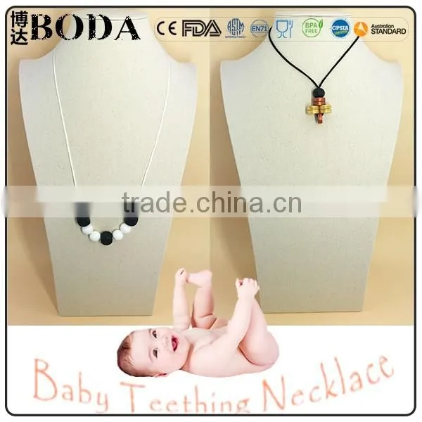 Baby Teething Toyteether Silicone Necklace photo-5