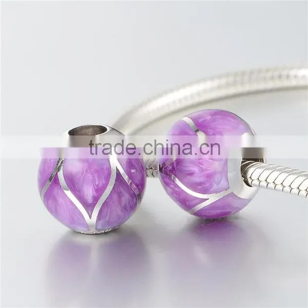 2016 New Fashion Soft Purple Color Enamel Charms Wholesale photo-4