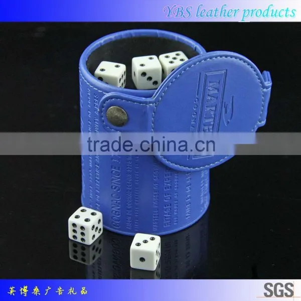 Leather Dice Cup With Lid Personalized photo-3