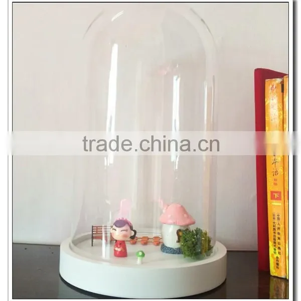 33*18 26*15 20*14 6*8cm Curios- Decorative Art Bell Jar | Vintage Style Bottle Charm Mini Glass Dome With Wood Base Terrarium photo-4