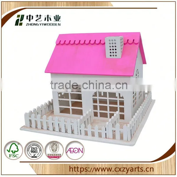 Hot Sale High Quality Stand China Factory Lovely Custom New Design Wooden Bird Houses photo-3