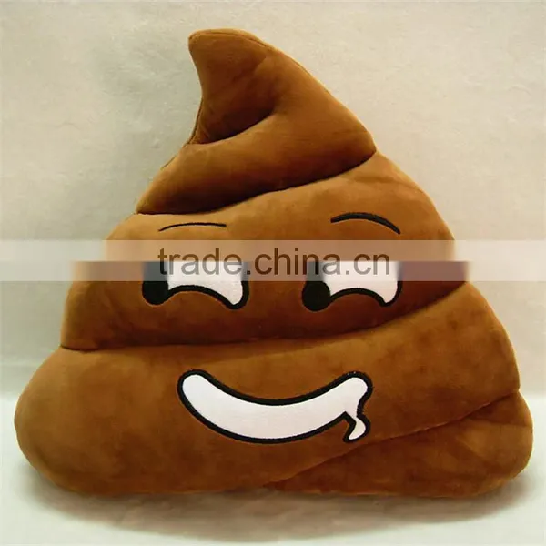 Cute Poop Shaped EmojI Poo Emoticon Soft Stuffed Cushion Pillow photo-2