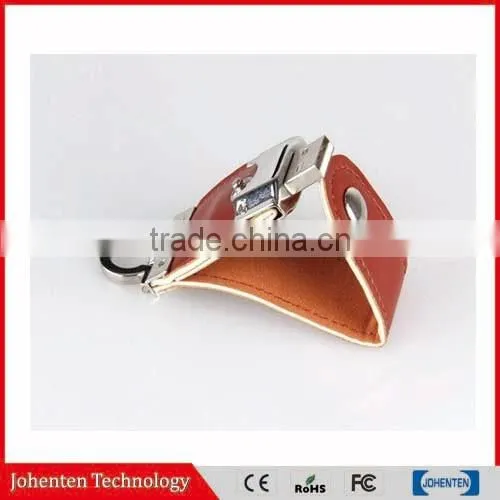 USB2.0 Factory Directly Sale Leather USB Flash Drive Memory Flash Stick photo-2