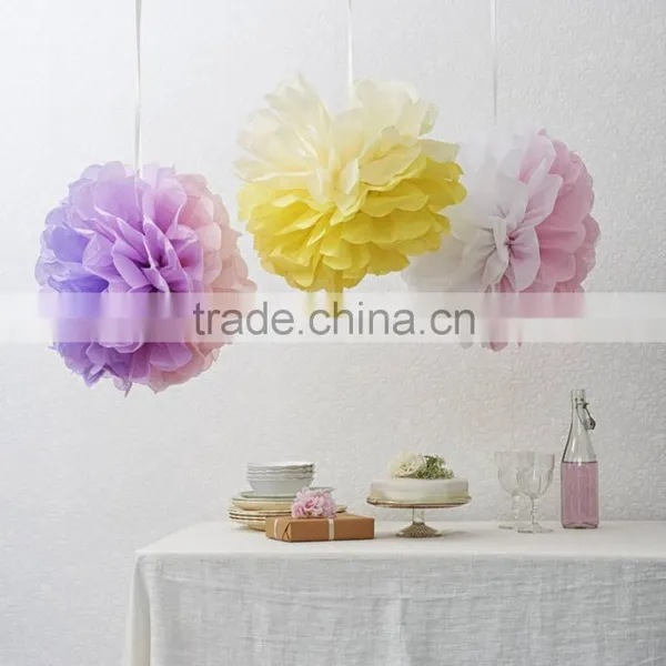 Tissue Paper Pompoms Pom Poms Balls Wedding Party Decor Tissue Paper Pom Pom Flower