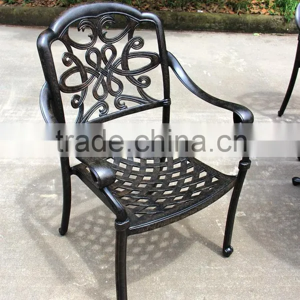 2016 Hot Selling New Design Cast Aluminum 4 Seats Round Garden Set photo-4