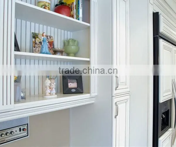 Kitchen Storage Furnitue, Tile White Solid Wood Kitchen Cabinet photo-2