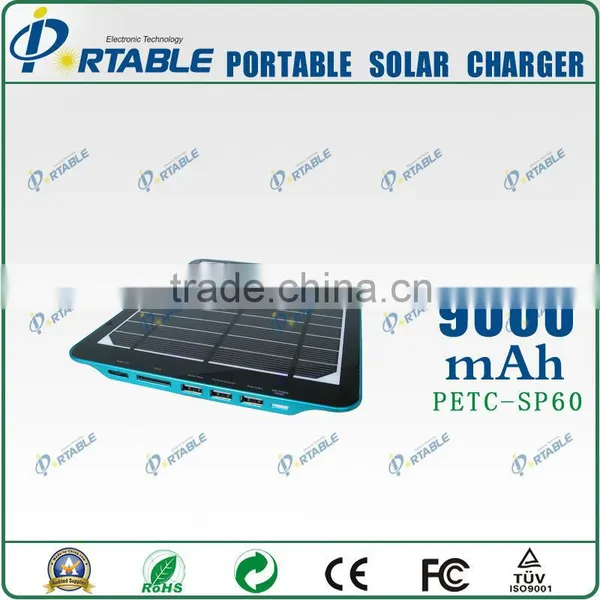 Solar Power Residential 9000mah Solar Power Bank Charger for Outdoors photo-6
