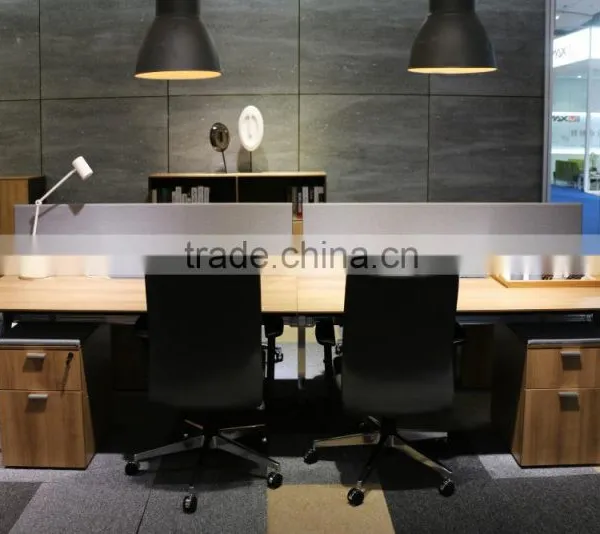 Wood office furniture with fabric partition panel workstation(FLX-series)