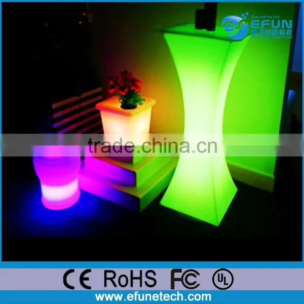 Rechargeable Color Changing Led Bar Table,nightclub Illuminated Led Furniture photo-3