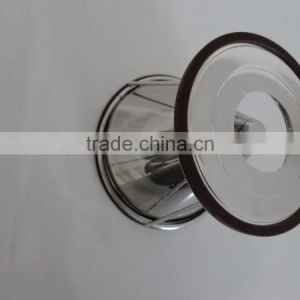 Stainless Steel Pour Over Coffee Dripper Permanent Reusable Paperless and Washable Stainless Steel Coffee Filter Cone photo-4