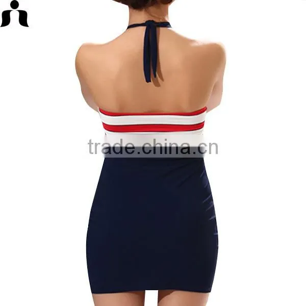 2017 Classic Skirt One-piece Swimwear photo-3