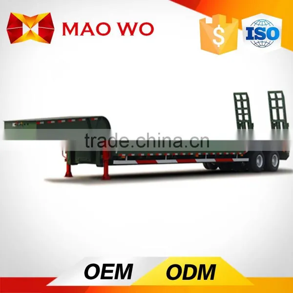 Heavy Duty 20ft 2 Axles 30 Ton Lowboy Semi Trailer for Sale photo-5