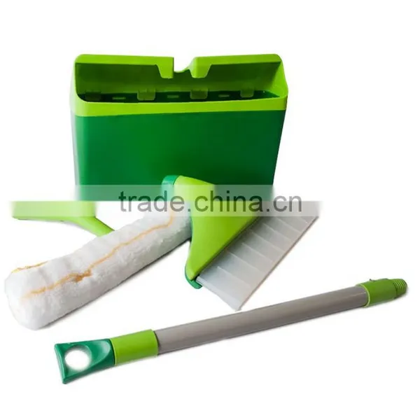 Greenwell 1 China Wholesale Silicone Long Handled Window Cleaning Brush photo-3