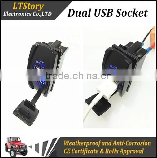 Sealed Dual USB Socket photo-2