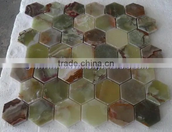 Factory Price MULTI GREEN ONYX MOSAIC TILES COLLECTIONS photo-4