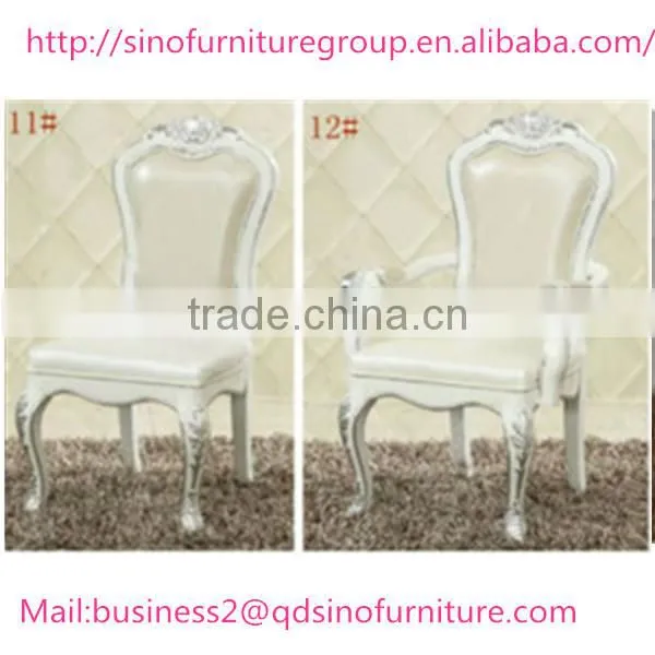 Modern Wood or Stainless Steel Framed Baroque Chair photo-5