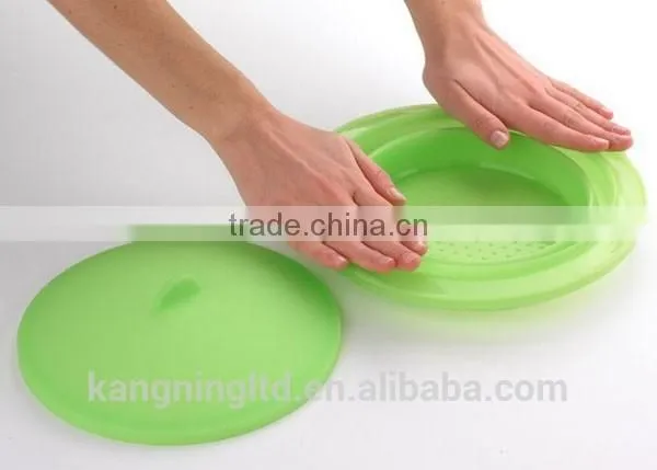 Vegetable Food Microwave Silicone Steamer Portable Could Used for Travel Picnic Camp photo-4