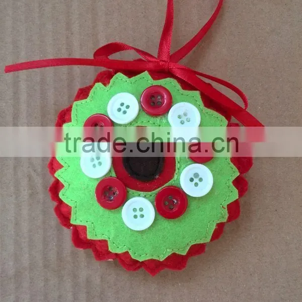 Felt Handmade Christmas Decoration/christmas Ornaments, Round photo-3