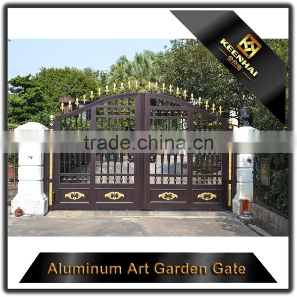 Villa Garden Decorative Powder Coated Modern Metal Cast Aluminum Garden Gate photo-5