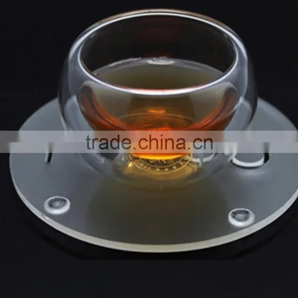 Customized Acrylic Coaster,cup Coaster, Desktop Round Tea Cup Coaster