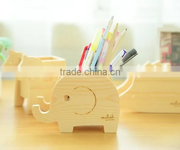 Creative Cute Animal Wooden Pencil Holder photo-2