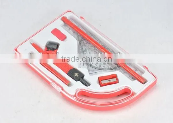 9PC STATIONERY SET in Portable Transparent Plastic Box STATIONERY photo-2