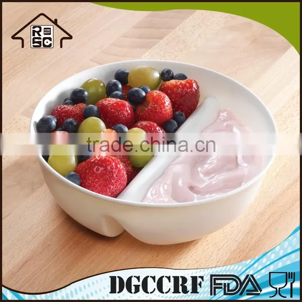 Eco-friendly Microwave Safe Never Soggy Plastic Cereal Milk Bowl photo-2