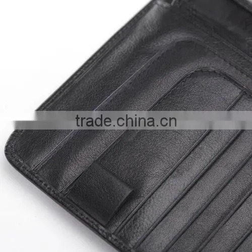 Mens Leather Travel Wallet Passport Holder Document Ticket ID Case photo-3