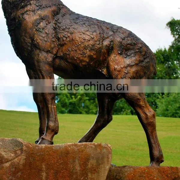 Bronze Foundry Life Size Garden Sheep Sculpture Metal for Sale photo-3