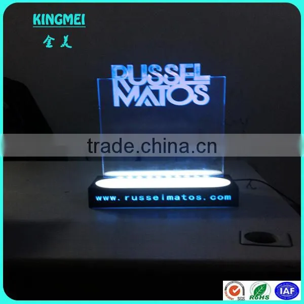 KM-FP27 Wall Hang Acrylic Sign Plate,Perspex Led Sign,Lucite Banner Stand photo-5