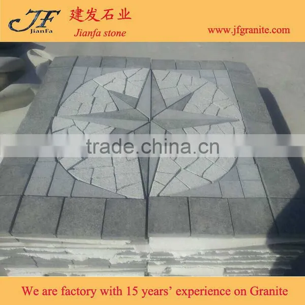 China Granite Pavers Paving Stone Mesh Dark and Gray Granite Paving Stone photo-2