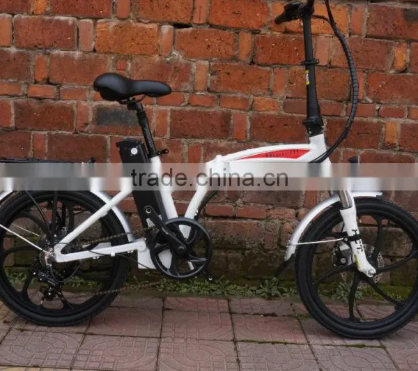 High Quality Electric 20'' Folding Bike One-piece Aluminum Alloy Wheel