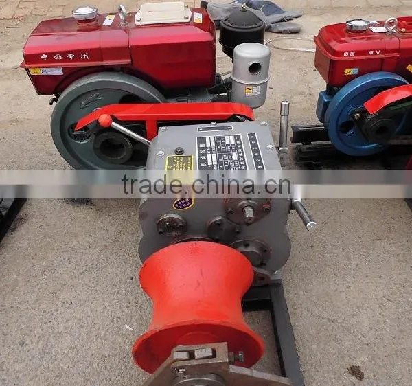 Hot Cable Winding Winch With Diesel Engine 3T / 5T/8T, Best Cable Winch Supplier photo-2