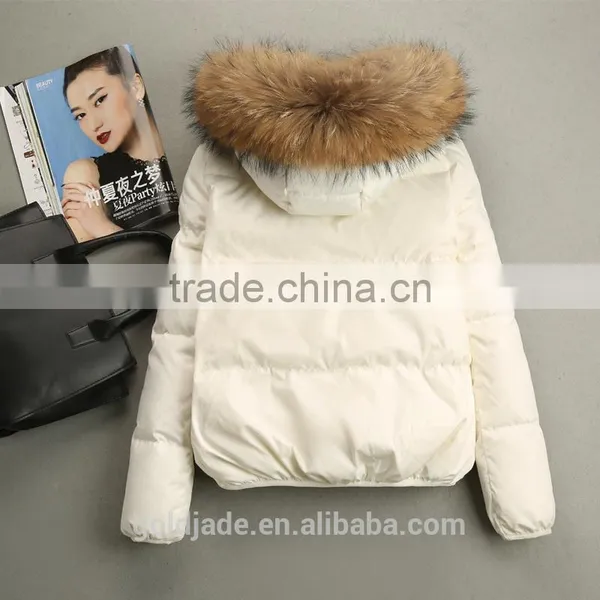 Latest Fashion Winter Short Down Jackets Woman Down Jacket Parka Winter 2016 photo-5