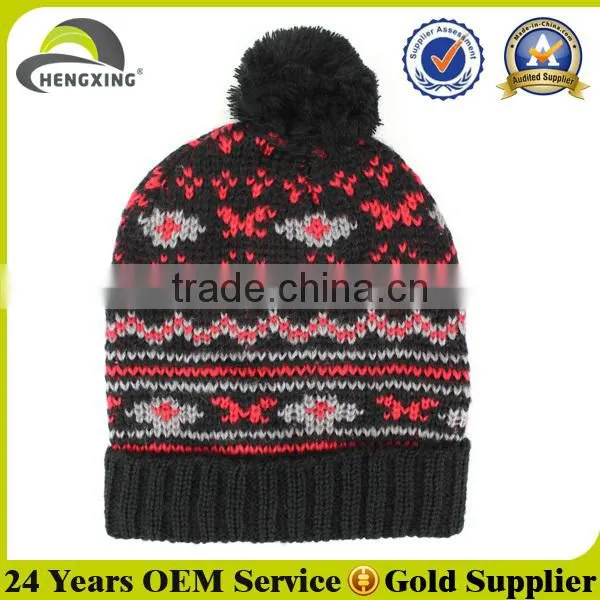 Knit Beanie Ski Personalise Woolly Knitting Pattern Ski Beanie Hat photo-2
