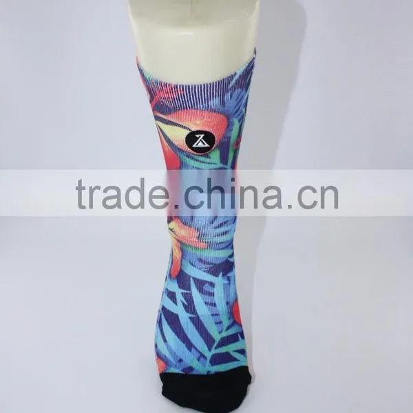 Thick Soft Stretchable Polyester Custom Sublimated Socks Men photo-3